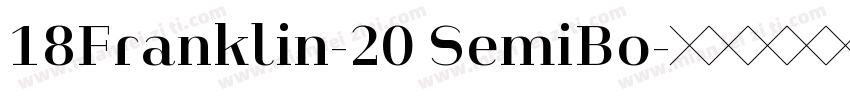 18Franklin-20 SemiBo字体转换
